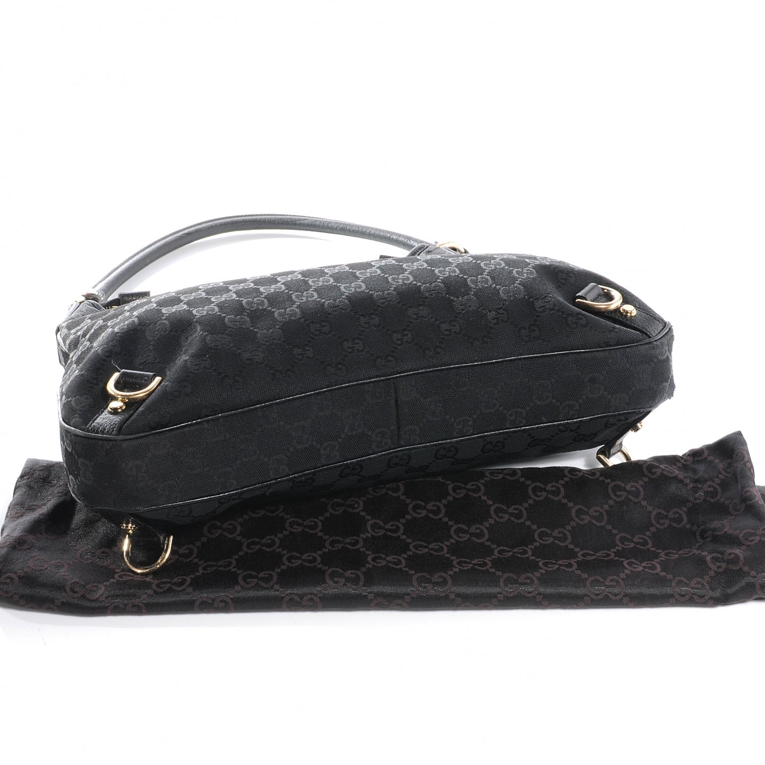 Gucci Monogram Abbey Hobo Black 6 of 8