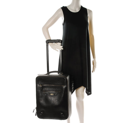 Balenciaga Agneau Classic Hardware Voyage Carry On Trolley Black 2 of 8