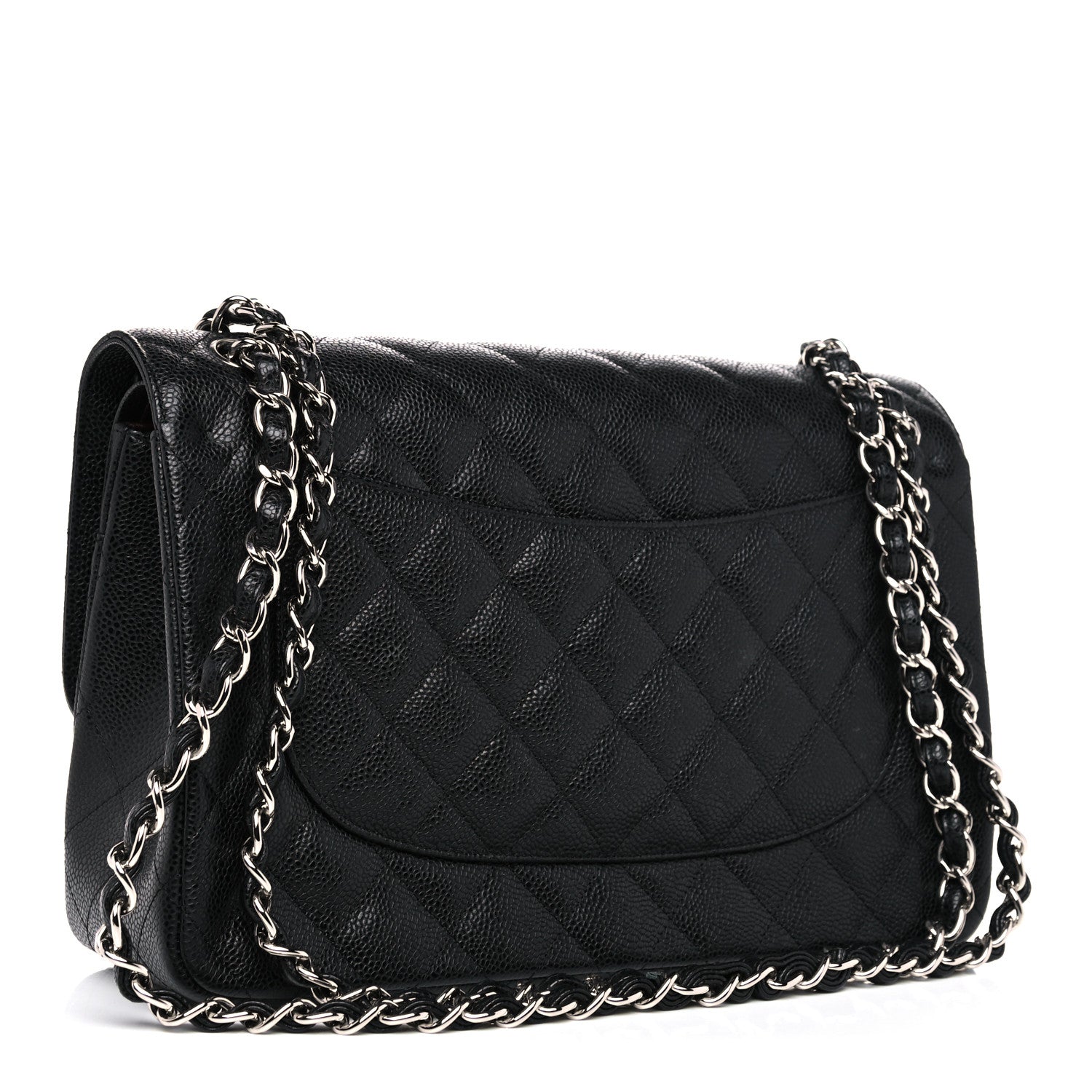 Chanel Caviar Quilted Jumbo Double Flap Black 3 of 12
