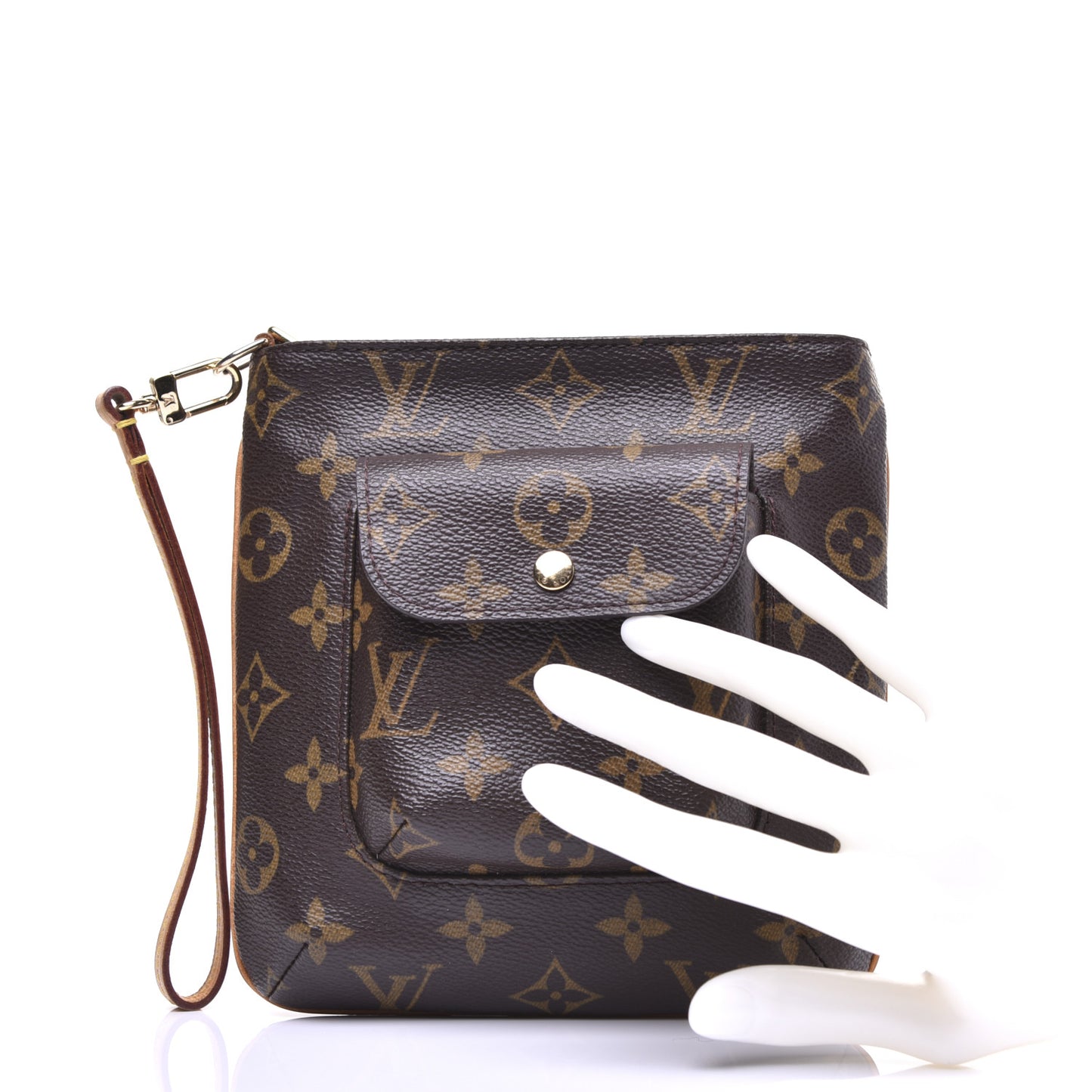 Monogram Partition Wristlet