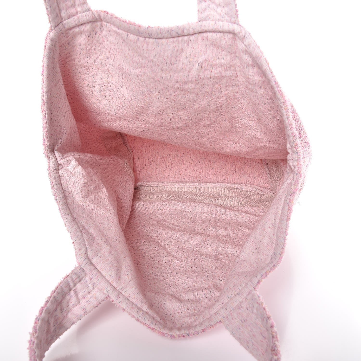 Chanel Terry Cotton CC Tote Pink 5 of 5