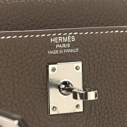 Hermes Togo Kelly Retourne 25 Etoupe 6 of 11