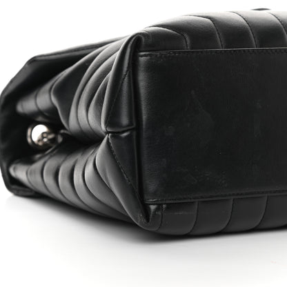 Saint Laurent Calfskin Y Quilted Monogram Medium Loulou Chain Satchel Black 9 of 12