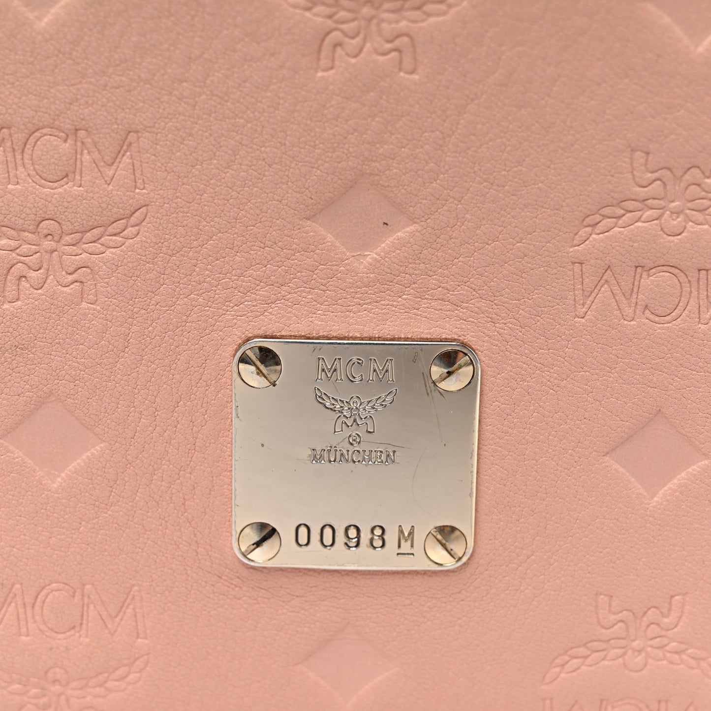 Calfskin Ottomar Monogram Small Crossbody Zip Messenger Pouch Pink Blush