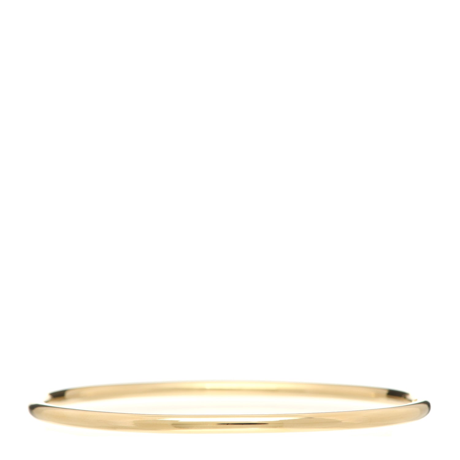 Tiffany 18K Yellow Gold 3mm Bangle Bracelet 3 of 4