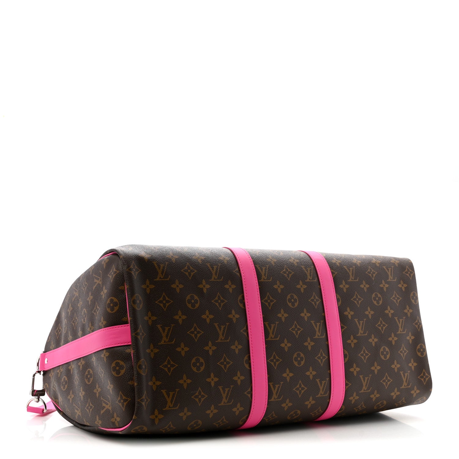 Louis Vuitton Monogram Macassar Keepall Bandouliere 50 Fuchsia 3 of 8