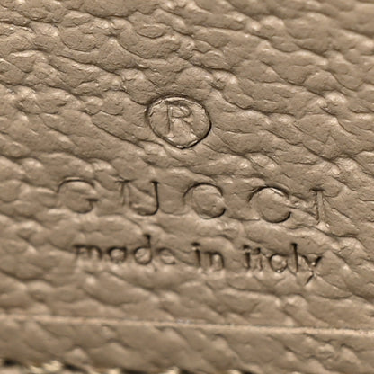 Gucci GG Supreme Monogram Textured Dollar Calfskin Web Ophidia Zip Around Wallet Beige Mystic White Oatmeal 9 of 11