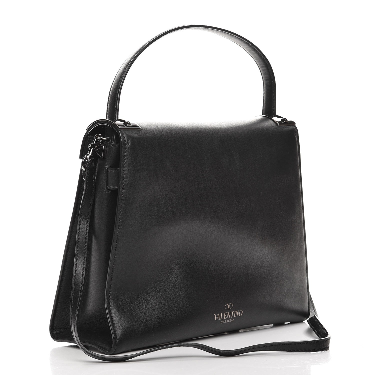 Valentino Garavani Calfskin Medium My Rockstud Frame Bag Black 4 of 12
