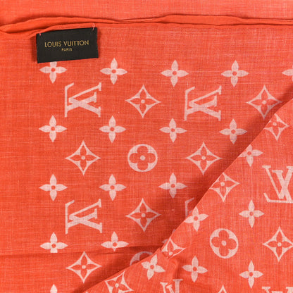 Louis Vuitton Cotton Monogram Sunrise Shawl Sunset 3 of 5