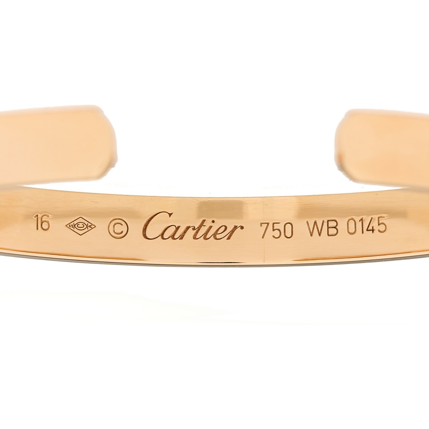 Cartier 18K Pink Gold LOVE Cuff Bracelet 16 3 of 3