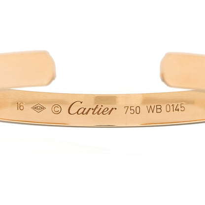 Cartier 18K Pink Gold LOVE Cuff Bracelet 16 3 of 3