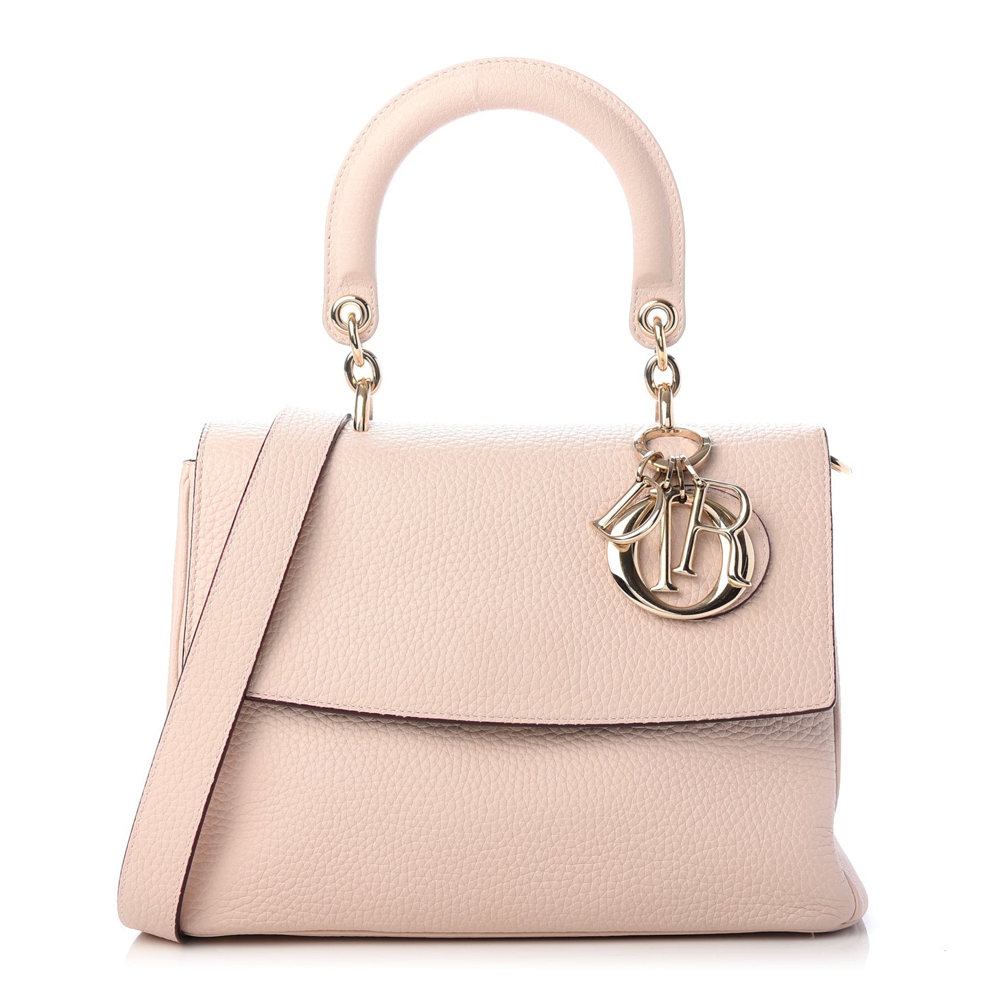 Bullcalf Small Be Dior Flap Rose Poudre