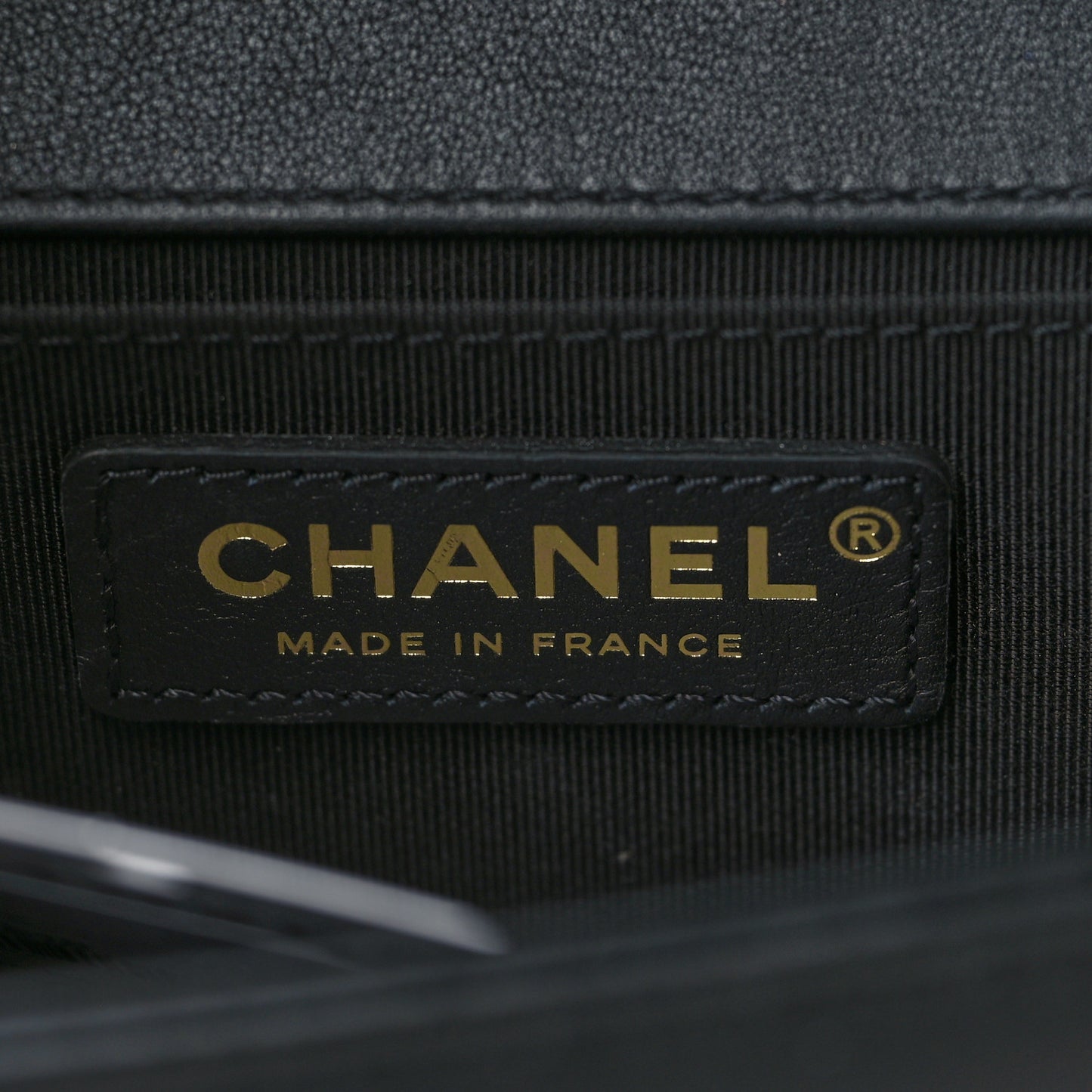 Calfskin Medium Boy Logo Top Handle Flap Black