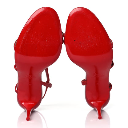 Christian Louboutin Calfskin Alligator Embossed Selima 85 Sandals 40 Loubi 5 of 7