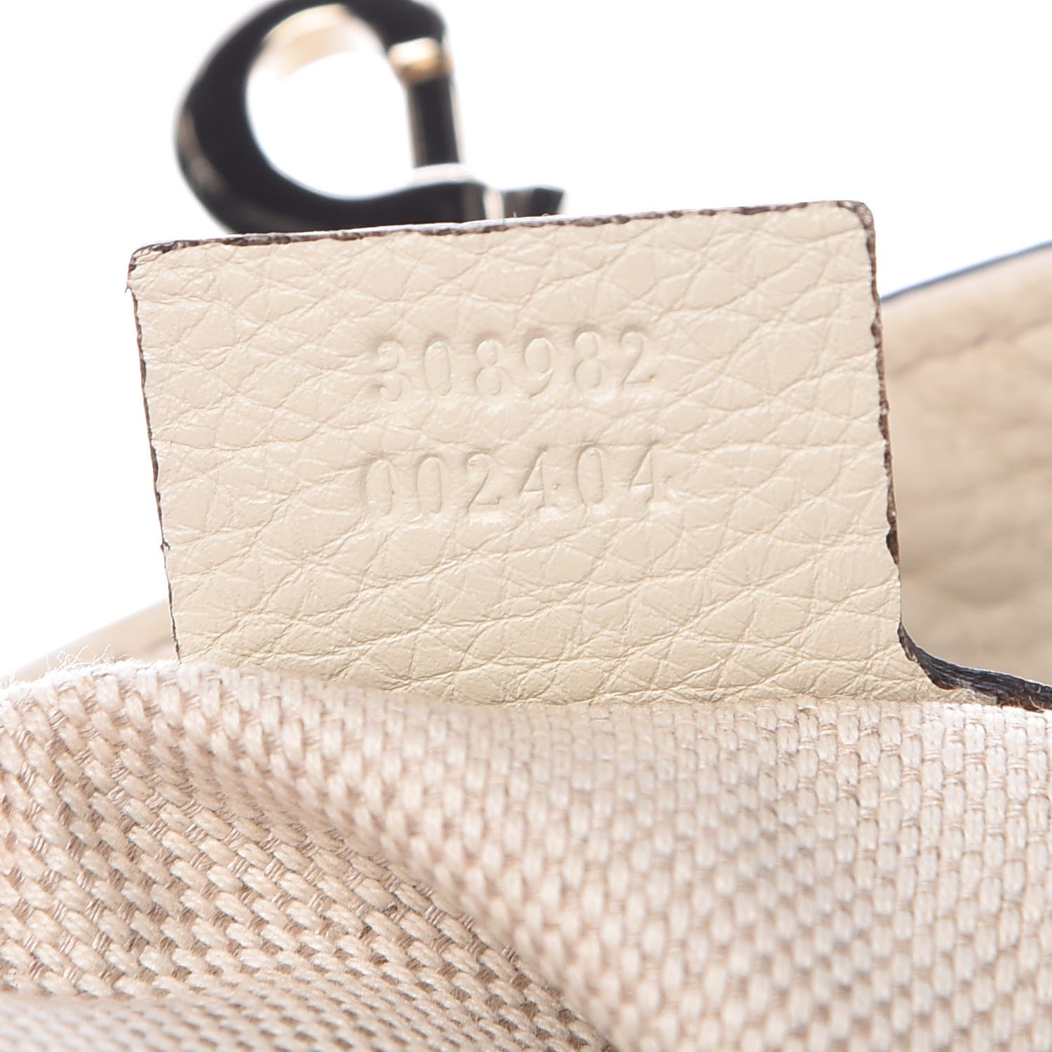 Gucci Pebbled Calfskin Medium Soho Chain Shoulder Bag Off White 7 of 12