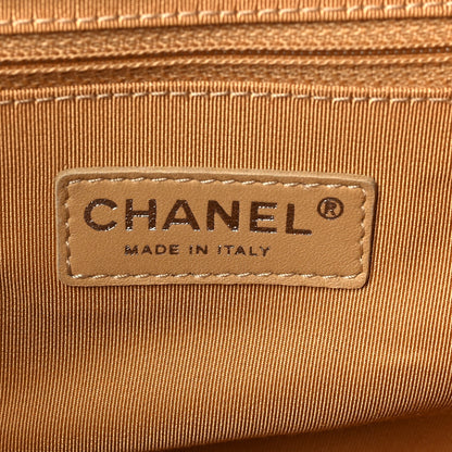 Chanel Washed Lambskin Quilted Medium Chain Around Messenger Dark Beige 5 of 7
