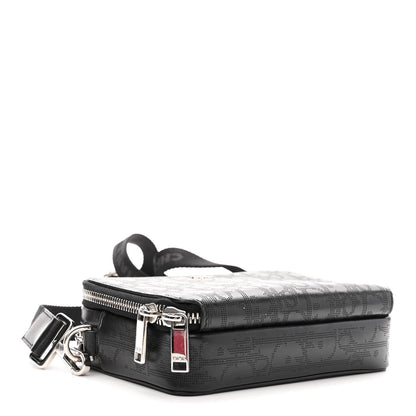 Christian Dior Calfskin Oblique Galaxy Perforated Messenger Black Multicolor 3 of 9