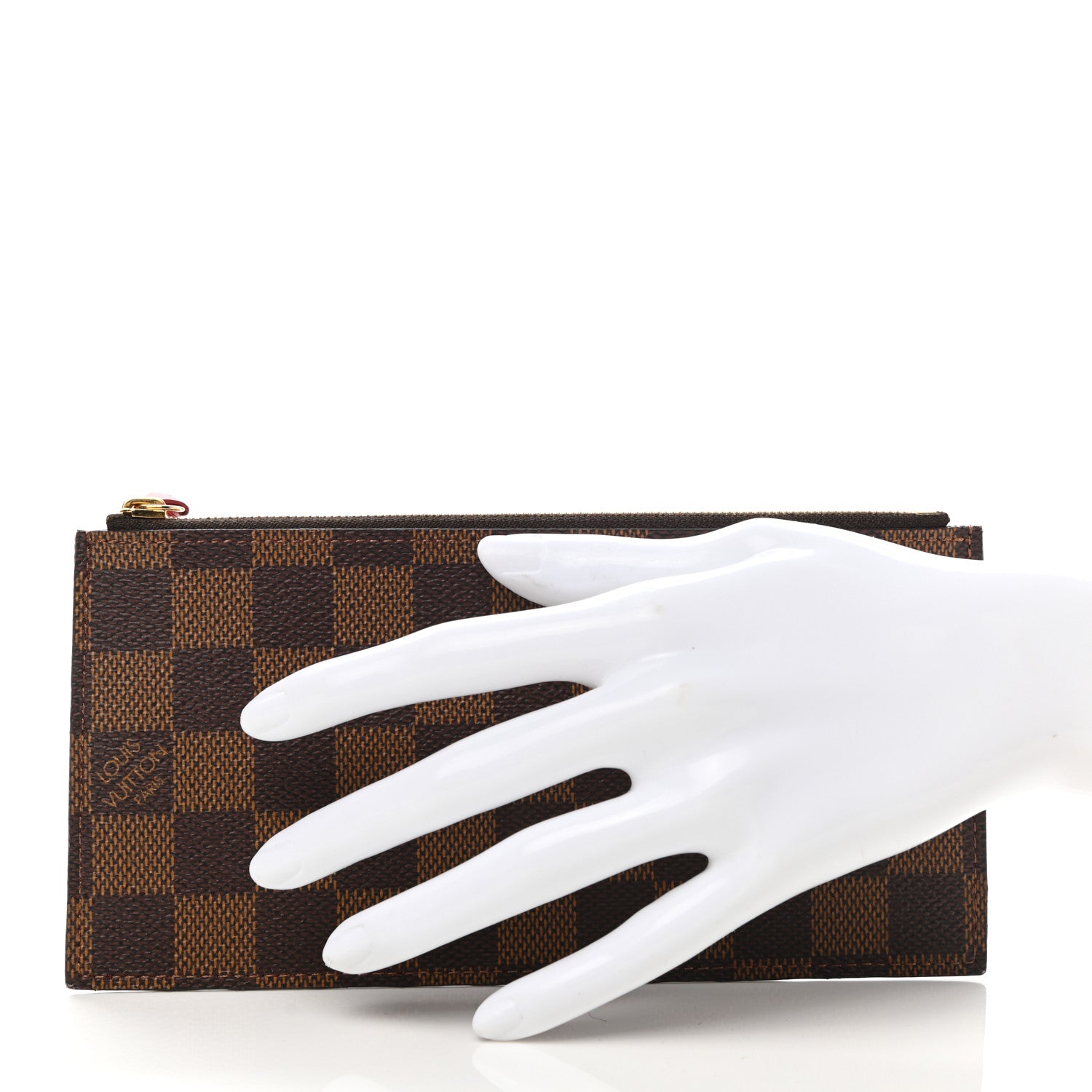 Louis Vuitton Damier Ebene Felicie Chain Wallet Zippered Insert 2 of 6