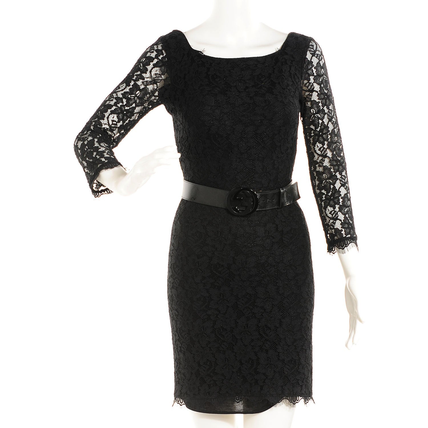 Gucci Imprime Monogram Interlocking G Belt 95 38 Black 2 of 5