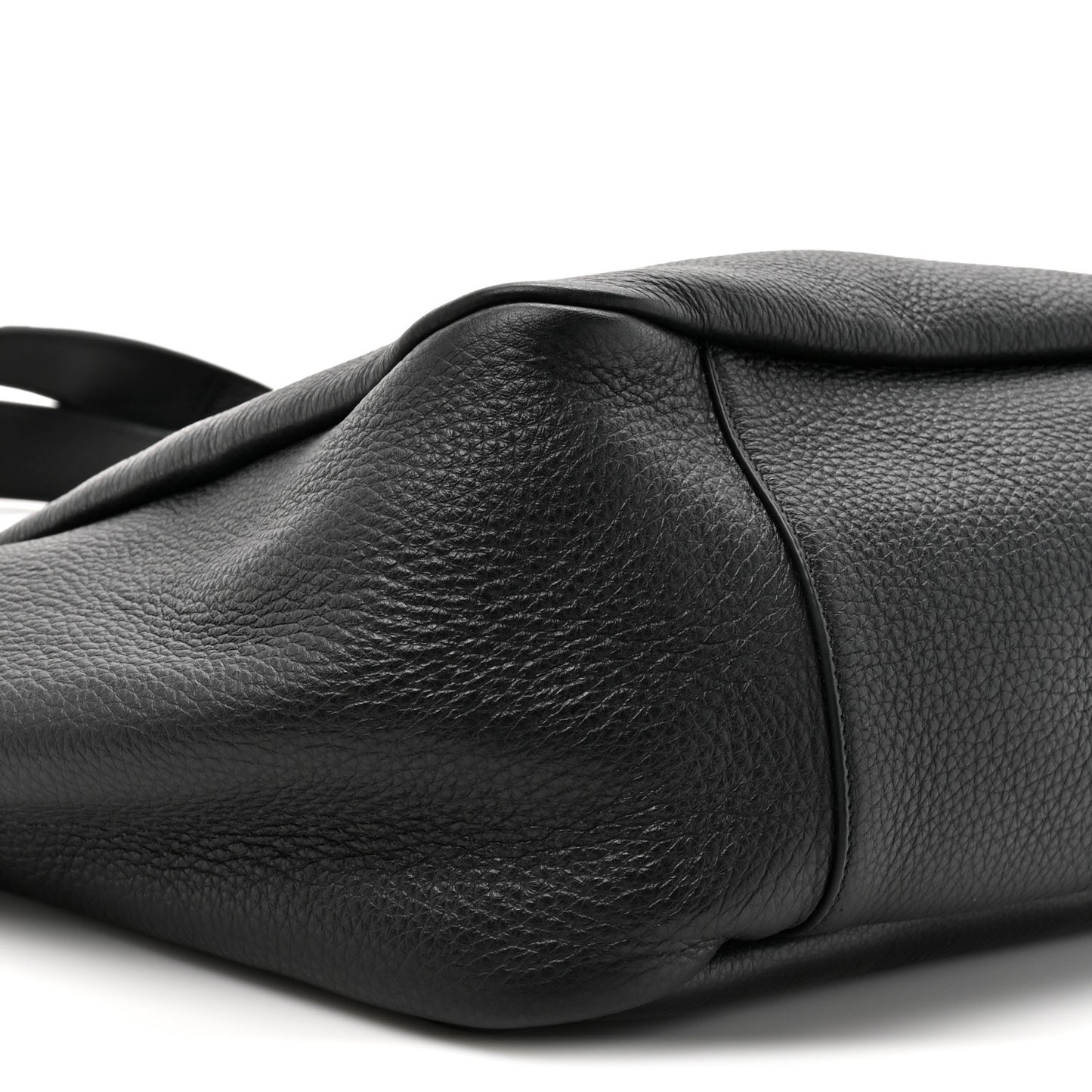 Grained Deerskin Bea Tote Black