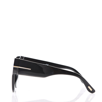 Tom Ford Acetate Anoushka Cat Eye Sunglasses TF371 Black 3 of 8