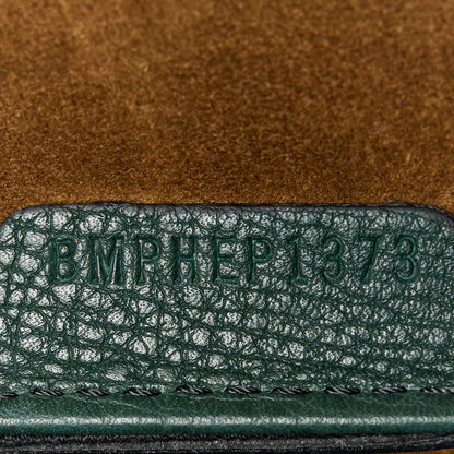 Burberry Derby Calfskin House Check Small Macken Crossbody Bag Dark Bottle Green 8 of 12