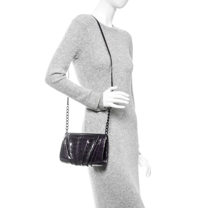 Nancy Gonzalez Crocodile Clutch Purple 2 of 6