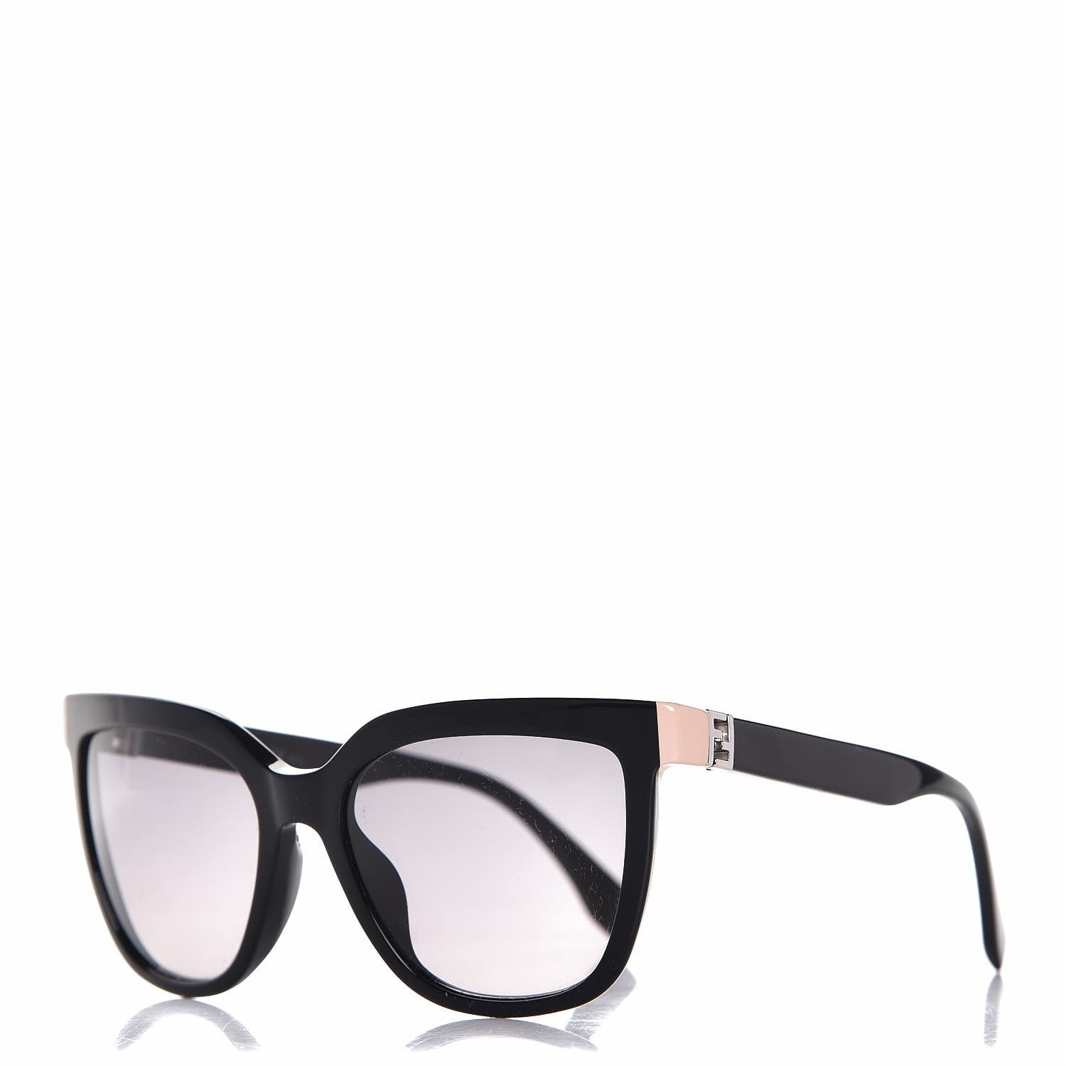 Fendi Oversized Fendista Sunglasses FF 0128/S Shiny Black 1 of 7
