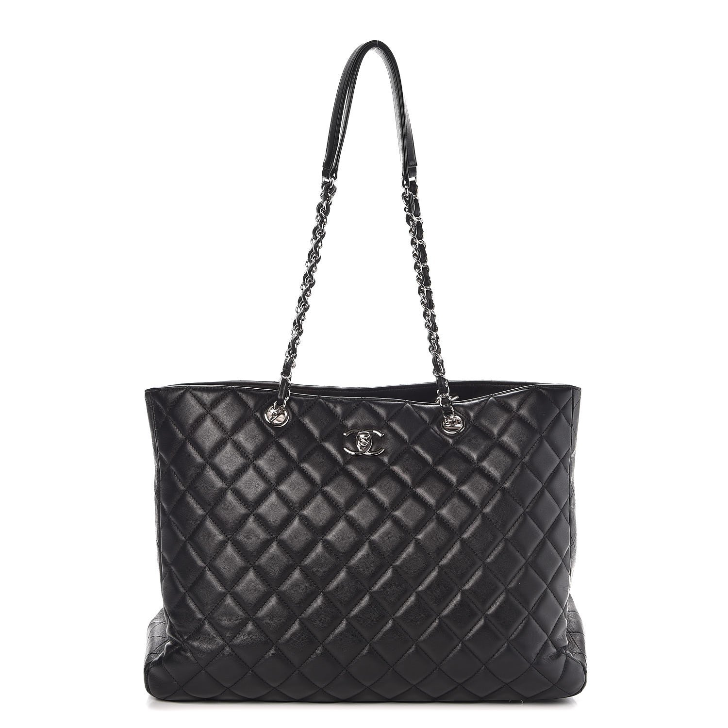 Chanel Calfskin Quilted Timeless Tote Black 1 of 12