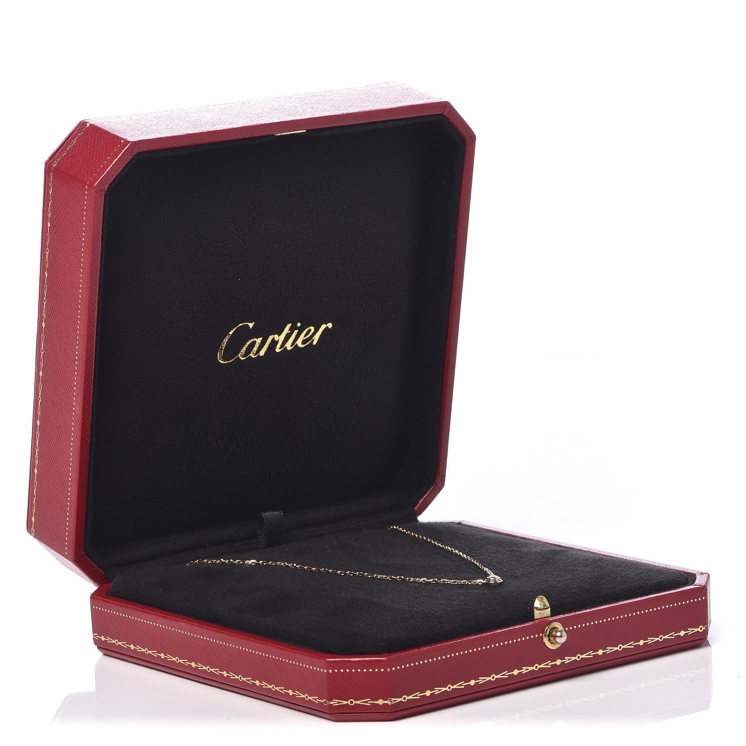 Cartier 18K Yellow Gold Diamond SM D'Amour Pendant Necklace 6 of 6