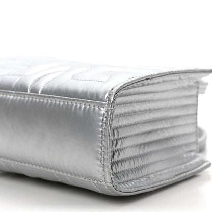 Telfar x MOOSE KNUCKLES Nylon Quilted Small Shopping Bag Silver 8 of 8