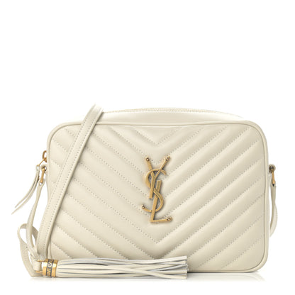 Saint Laurent Calfskin Matelasse Monogram Lou Camera Bag Crema Soft 1 of 8