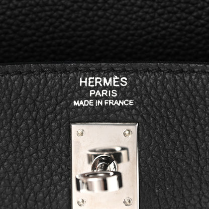 Hermes Togo Kelly Retourne 25 Black 5 of 10