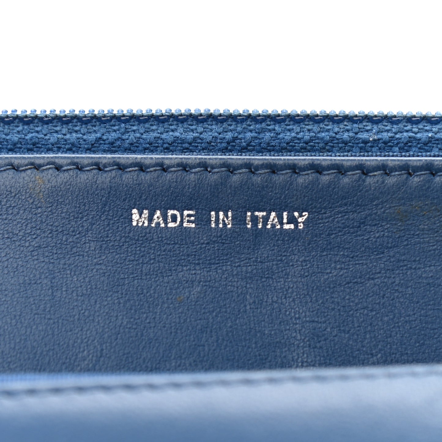 Lambskin Quilted Trendy CC Wallet On Chain WOC Blue
