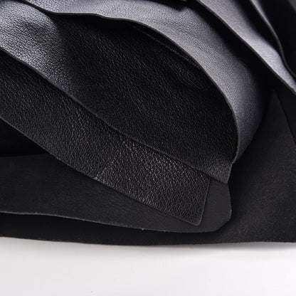 Saint Laurent Chevre Leather Ruffle Saint Tropez Black 10 of 10