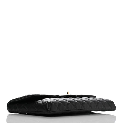 Chanel Caviar Quilted Flap Clutch Black 3 of 6