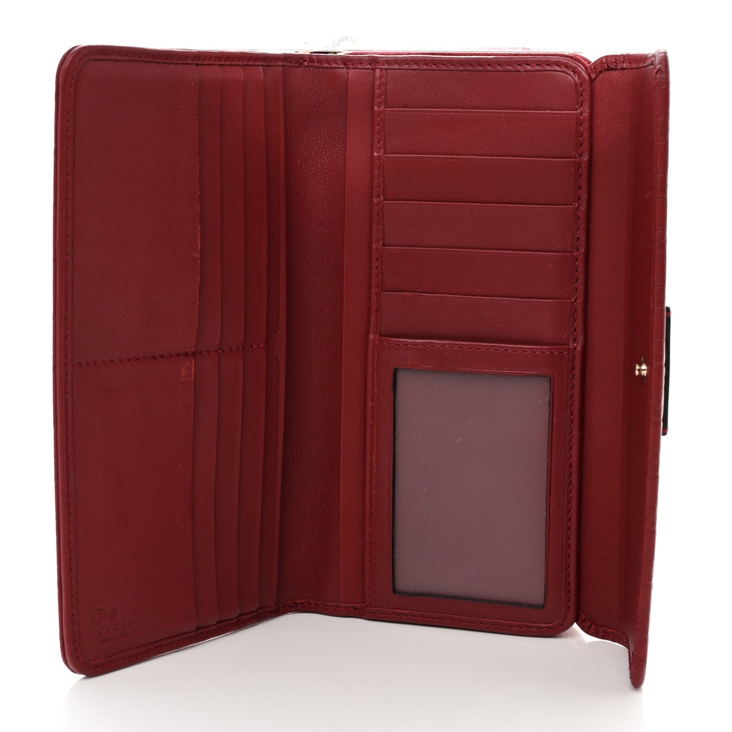 Gucci Soft Microguccissima Continental Zip Wallet Red 5 of 10