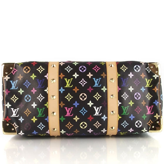 Louis Vuitton Monogram Multicolor Keepall 45 Black 5 of 10