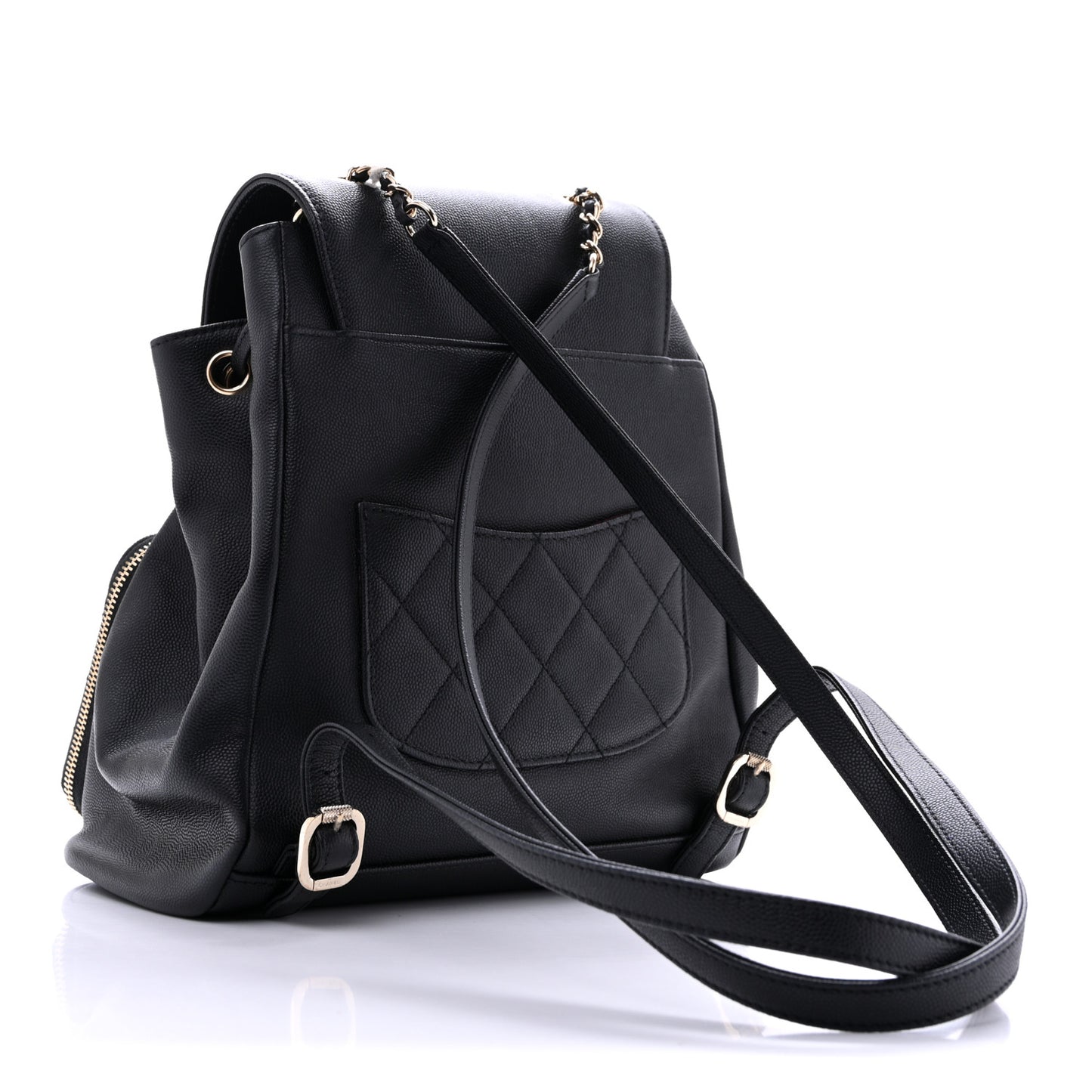 Caviar Quilted Business Affinity Backpack Black