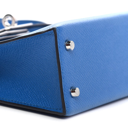 Hermes Epsom Mini Kelly Sellier 20 Bleu Zellige 6 of 28