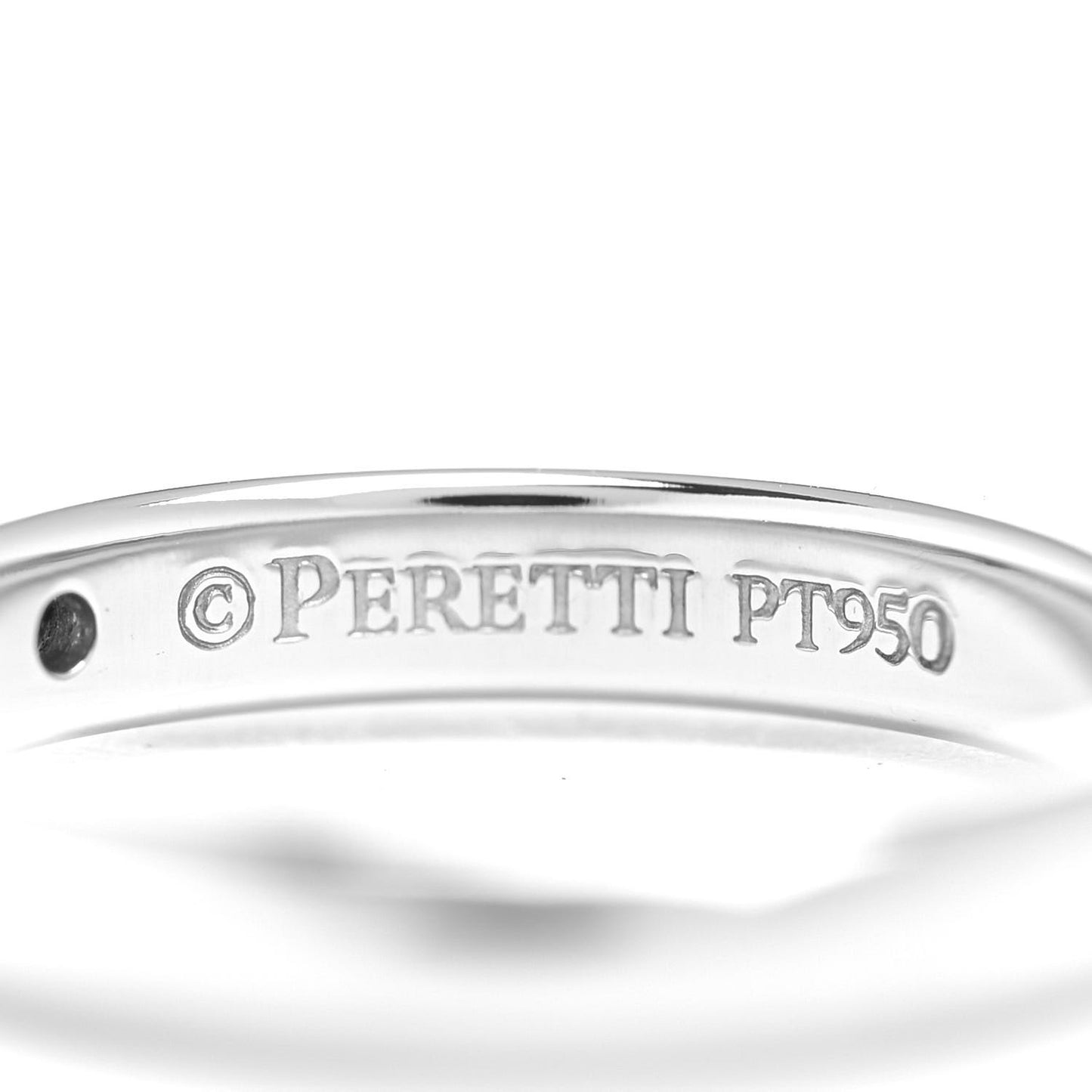 Platinum Diamond Elsa Peretti Band Ring 45 3.25