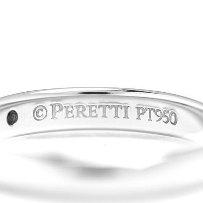 Tiffany Platinum Diamond Elsa Peretti Band Ring 45 3.25 5 of 6