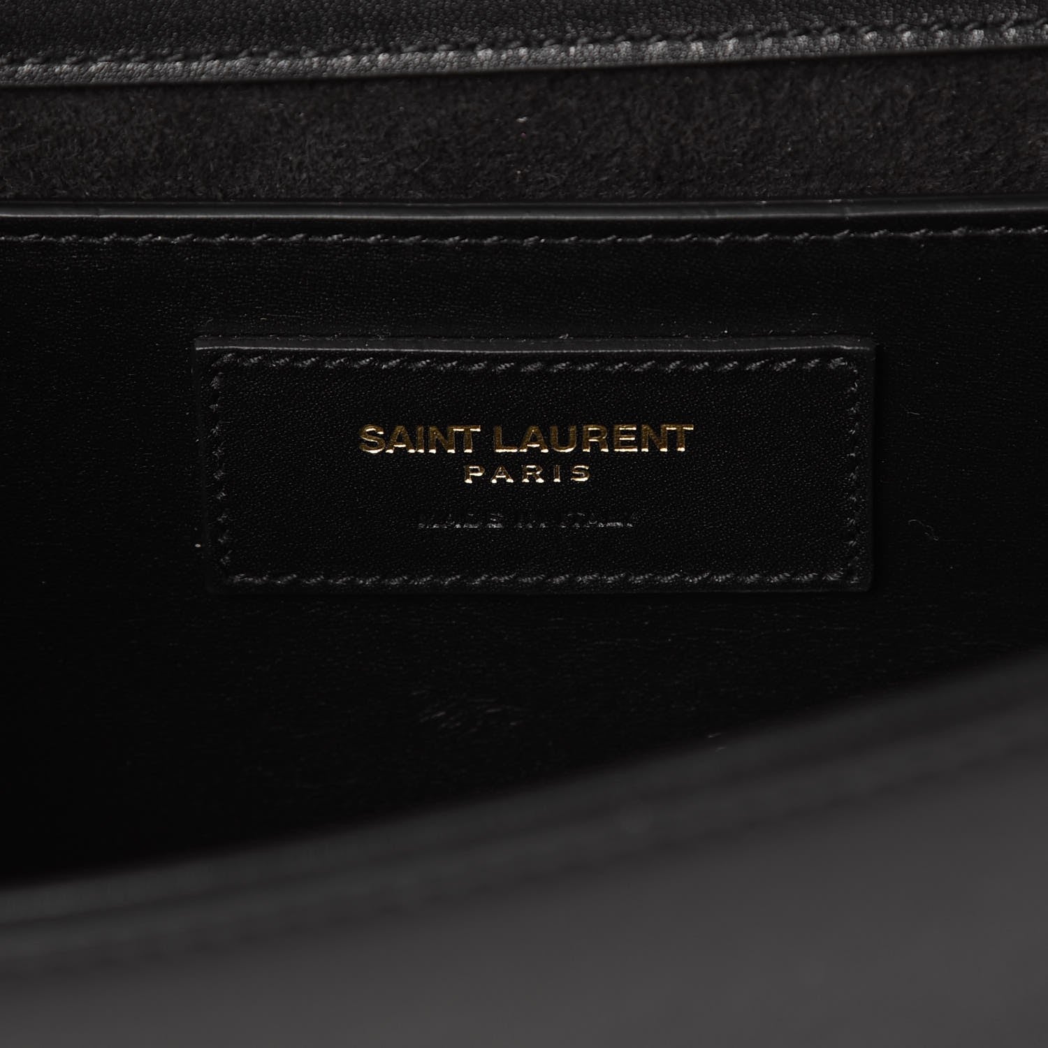 Saint Laurent Calfskin Classic Monogram Tassel Clutch Black 5 of 7