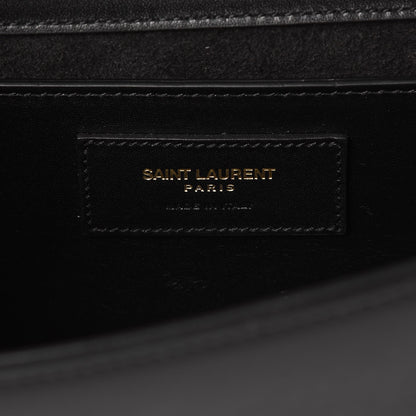 Saint Laurent Calfskin Classic Monogram Tassel Clutch Black 5 of 7