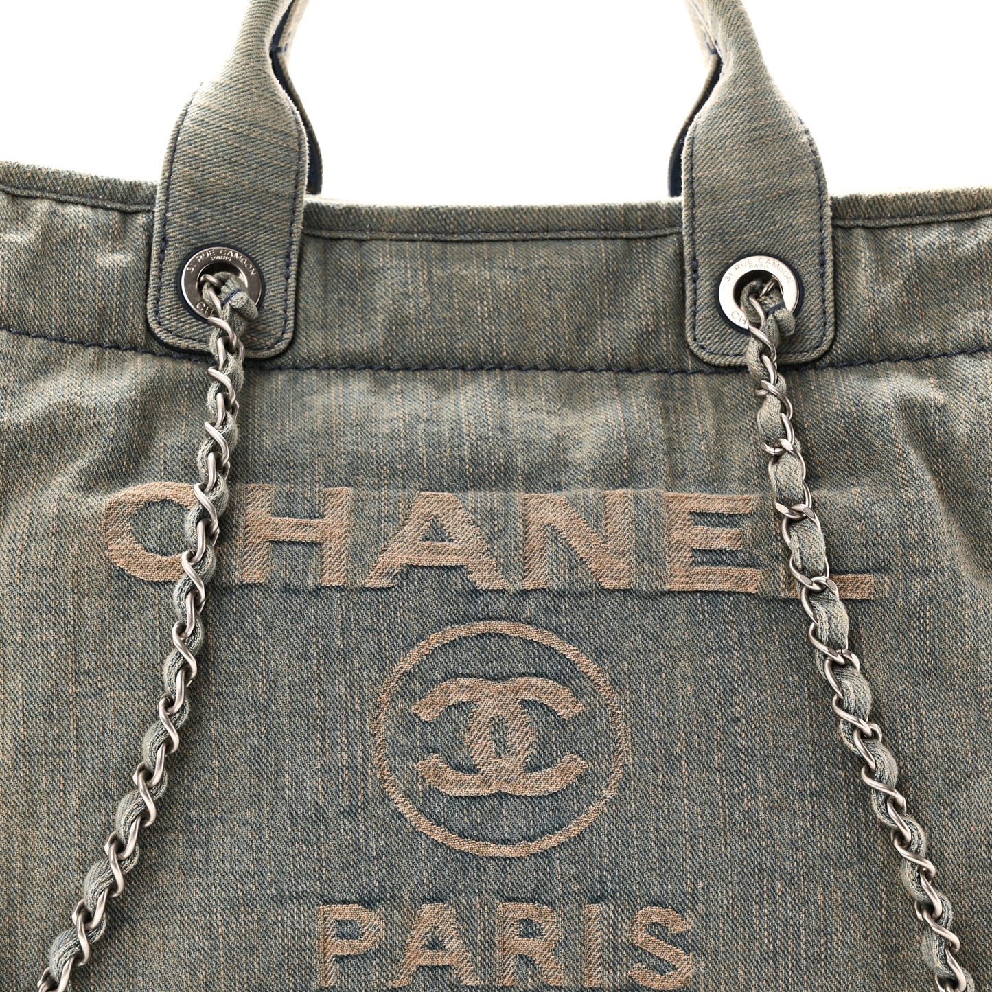 Denim Small Deauville Tote Light Blue