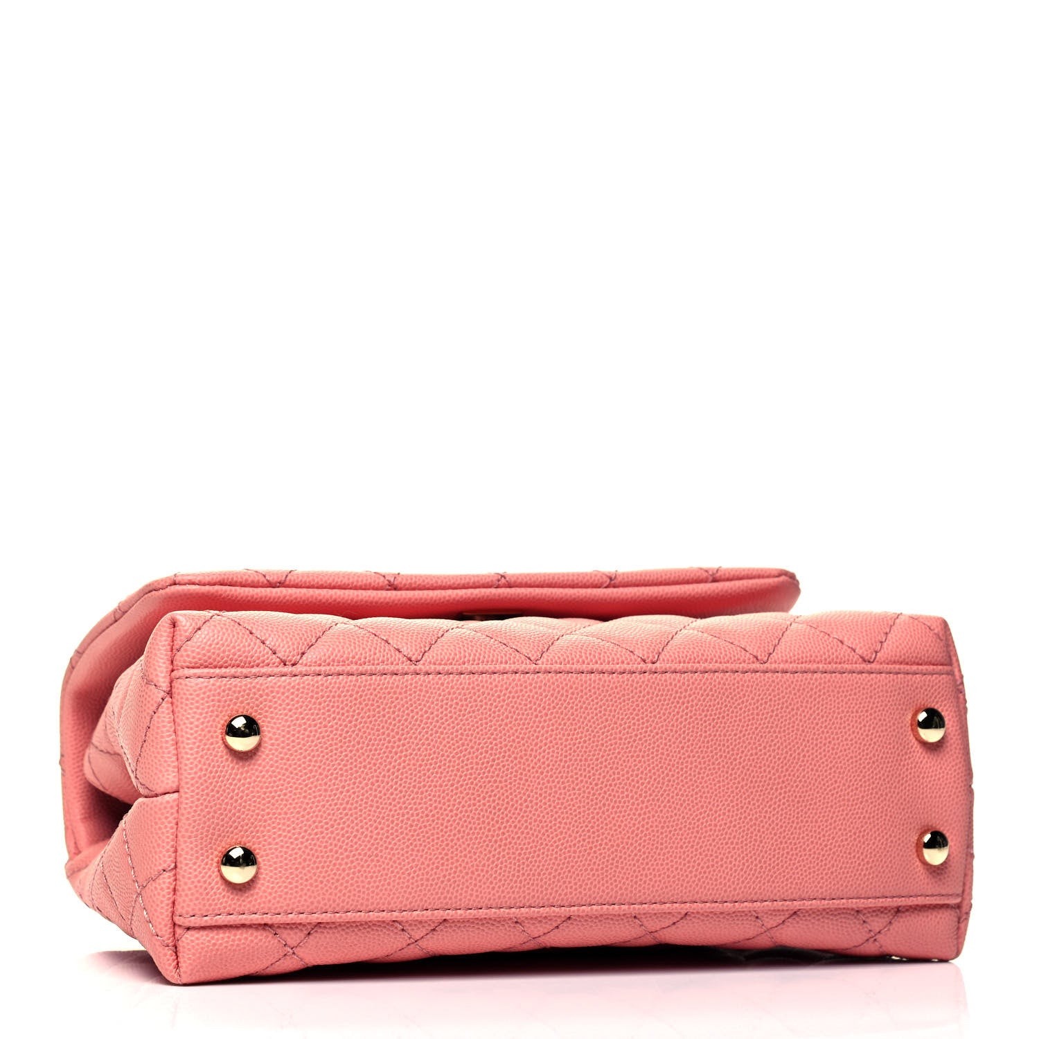 Chanel Caviar Quilted Mini Coco Handle Flap Pink 4 of 9