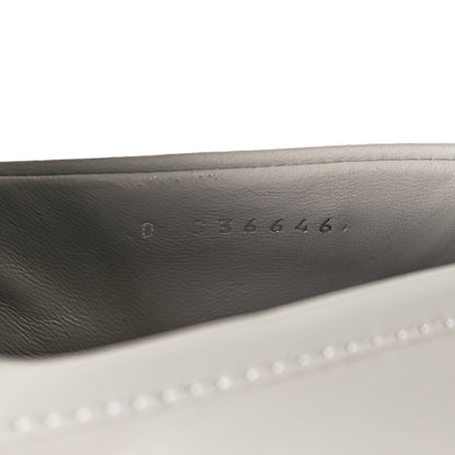 Chanel Lambskin Quilted CC Turnlock Loafers 39.5 Grey 6 of 8