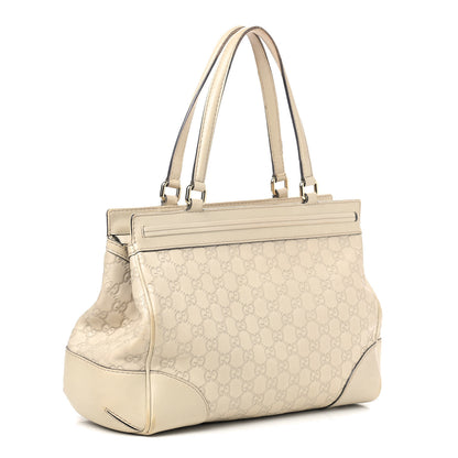 Gucci Guccissima Medium Mayfair Tote Off White 3 of 16