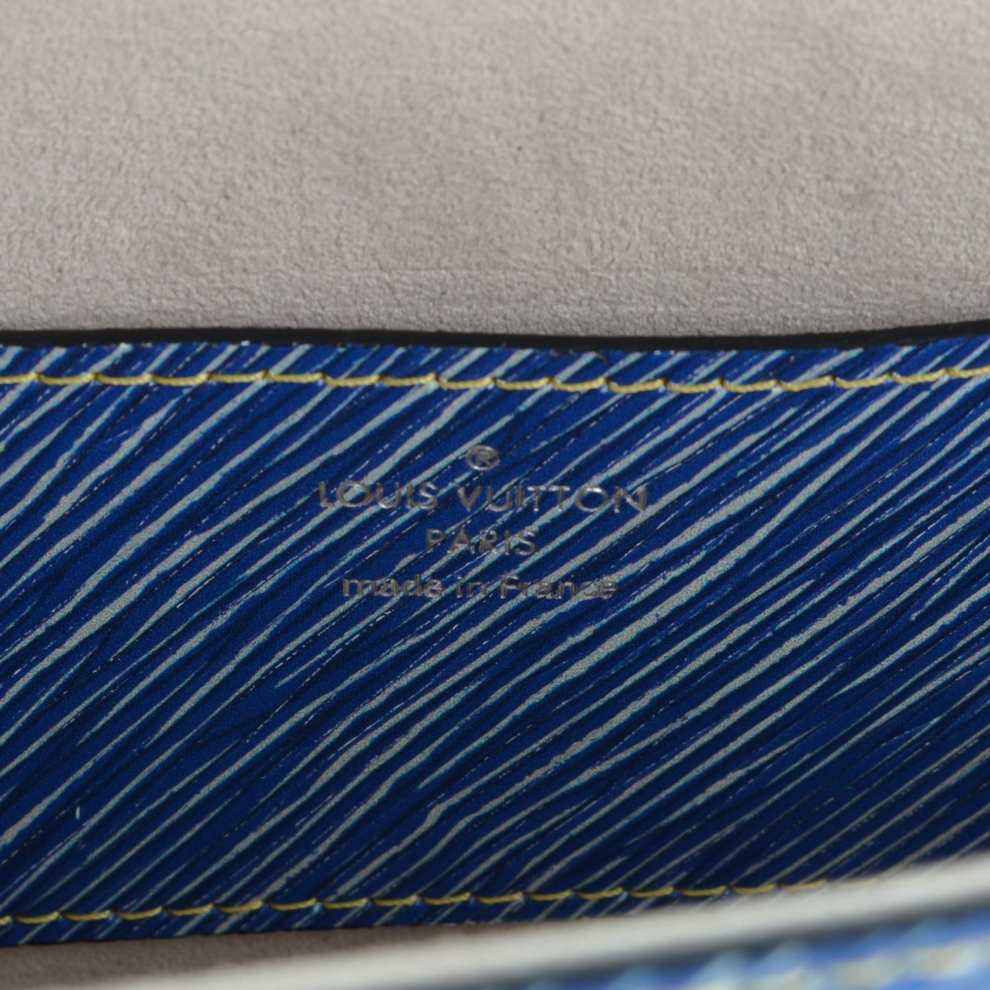 Epi Azteque Twist Shoulder Bag MM Denim Light