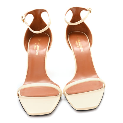 Saint Laurent Calfskin Opyum 85 Sandals 38.5 Light Bronze Real Beige 3 of 8
